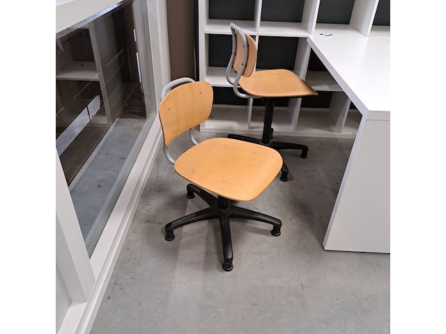 2x bureauset ikea, wit - afbeelding 8 van  11