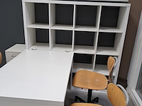 2x bureauset ikea, wit - afbeelding 9 van  11