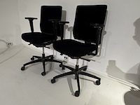 2x bureaustoel dauphin, zwart - afbeelding 2 van  8