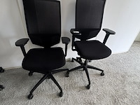 2x bureaustoel dauphin, zwart - afbeelding 1 van  4