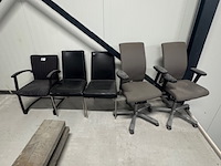 2x bureaustoel en 3x stoel hag credo - afbeelding 1 van  4