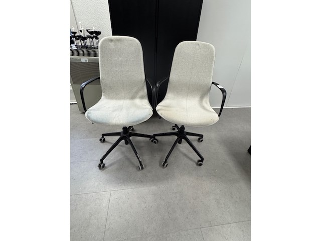 2x bureaustoel ikea, grijs - afbeelding 1 van  5