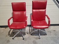 2x bureaustoel, rood - afbeelding 1 van  10
