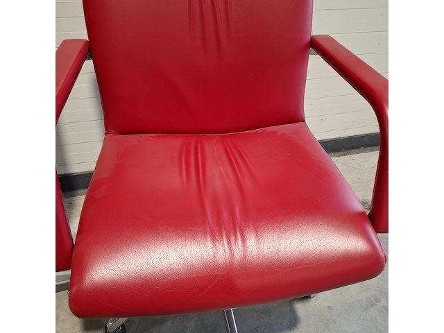 2x bureaustoel, rood - afbeelding 8 van  10