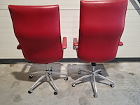 2x bureaustoel, rood - afbeelding 5 van  10