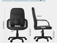 2x bureaustoel zwart miadomodo, brdst021b0sw000l - afbeelding 5 van  5