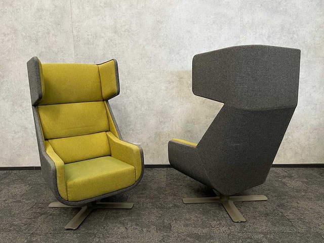 2x buzzispace buzzime - akoestische design fauteuil - draaibaar - afbeelding 4 van  8