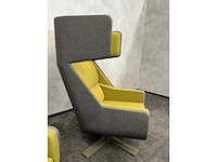 2x buzzispace buzzime - akoestische design fauteuil - draaibaar - afbeelding 7 van  8