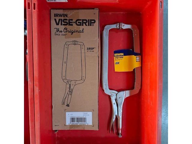 2x c-klem met zwenkpad irwin vise-grip, 18sp - afbeelding 1 van  5