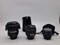 2x camera lens en 1x teleconverter, nikon, o.a. af-s nikkor 24-120mm 1:1.4g ed vr - afbeelding 1 van  9