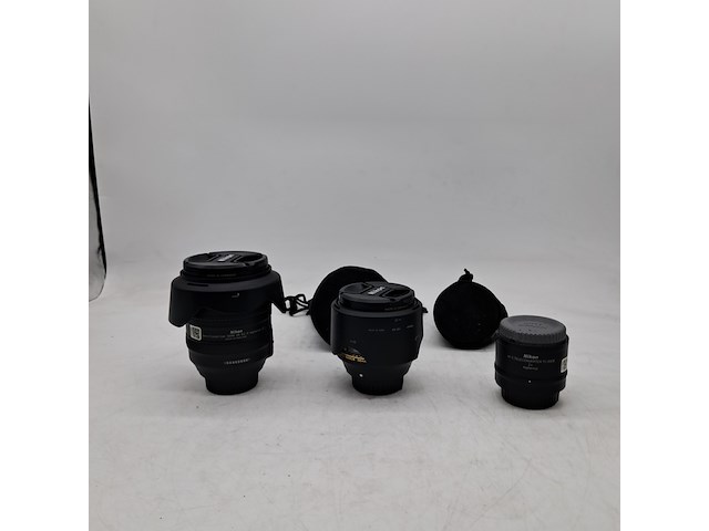 2x camera lens en 1x teleconverter, nikon, o.a. af-s nikkor 24-120mm 1:1.4g ed vr - afbeelding 1 van  11