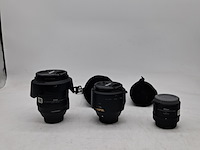 2x camera lens en 1x teleconverter, nikon, o.a. af-s nikkor 24-120mm 1:1.4g ed vr - afbeelding 1 van  11