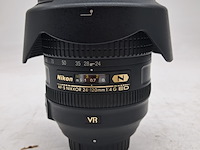2x camera lens en 1x teleconverter, nikon, o.a. af-s nikkor 24-120mm 1:1.4g ed vr - afbeelding 3 van  11