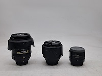 2x camera lens en 1x teleconverter, nikon, o.a. af-s nikkor 24-120mm 1:1.4g ed vr - afbeelding 1 van  9
