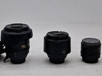 2x camera lens en 1x teleconverter, nikon, o.a. af-s nikkor 58mm 1:1.4g