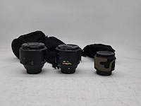 2x camera lens en 1x teleconverter, nikon, o.a. af-s nikkor 58mm 1:1.4g