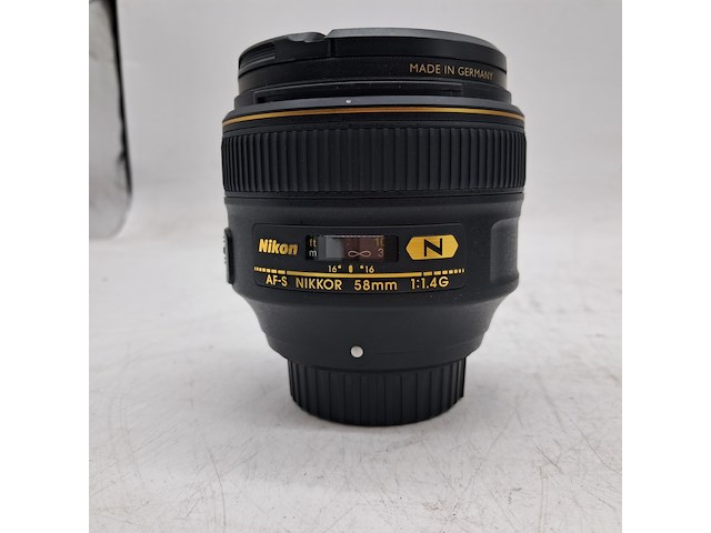 2x camera lens en 1x teleconverter, nikon, o.a. af-s nikkor 58mm 1:1.4g - afbeelding 2 van  9