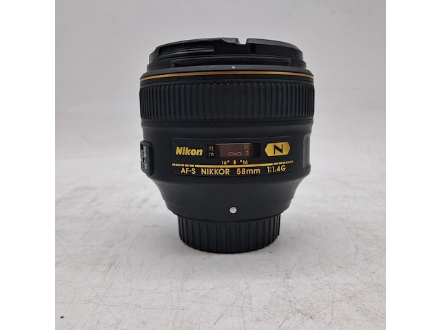2x camera lens en 1x teleconverter, nikon, o.a. af-s nikkor 58mm 1:1.4g - afbeelding 5 van  9