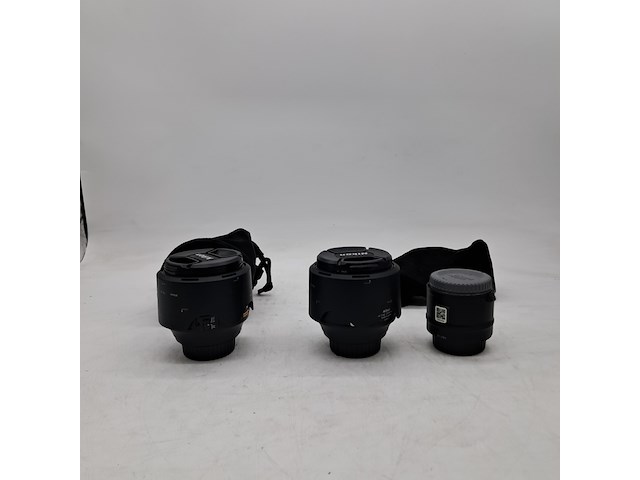 2x camera lens en 1x teleconverter, nikon, o.a. af-s nikkor 58mm 1:1.4g - afbeelding 1 van  9