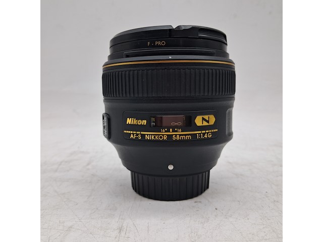 2x camera lens en 1x teleconverter, nikon, o.a. af-s nikkor 58mm 1:1.4g - afbeelding 2 van  9