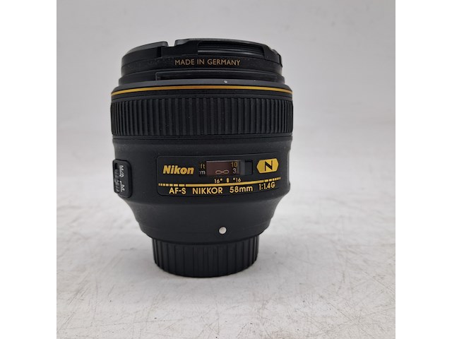 2x camera lens en 1x teleconverter, nikon, o.a. af-s nikkor 58mm 1:1.4g - afbeelding 5 van  9