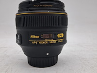 2x camera lens en 1x teleconverter, nikon, o.a. af-s nikkor 58mm 1:1.4g - afbeelding 5 van  9