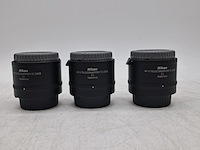 2x camera lens en 3x teleconverter, nikon, o.a. af-s micro nikkor 105mm 1:2.8g ed - afbeelding 2 van  13
