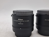 2x camera lens en 3x teleconverter, nikon, o.a. af-s micro nikkor 105mm 1:2.8g ed - afbeelding 3 van  13