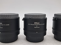 2x camera lens en 3x teleconverter, nikon, o.a. af-s micro nikkor 105mm 1:2.8g ed - afbeelding 4 van  13