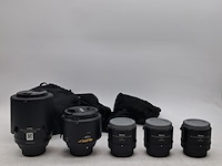 2x camera lens en 3x teleconverter, nikon, o.a. af-s micro nikkor 105mm 1:2.8g ed - afbeelding 1 van  13