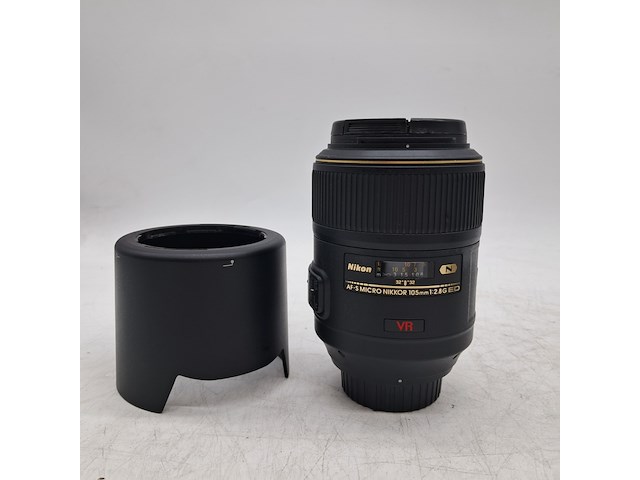 2x camera lens en 3x teleconverter, nikon, o.a. af-s micro nikkor 105mm 1:2.8g ed - afbeelding 6 van  13