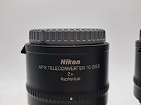 2x camera lens met 7x diverse teleconverters, nikon, o.a. af-s niikor 58mm 1:1.4g - afbeelding 8 van  10