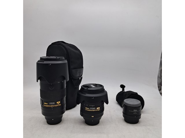 2x camera lens met teleconverter, nikon, diverse modellen - afbeelding 1 van  11