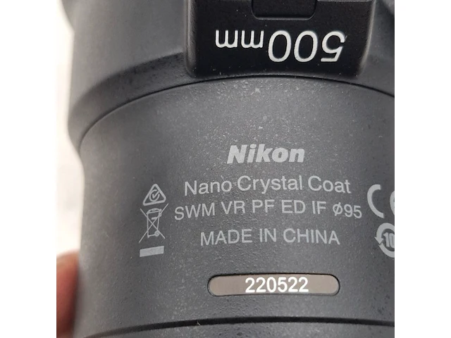 2x camera lens, nikkon, af-s nikkor 180-400mm 1:4 tc1.4 fl ed vr/af-s nikkor 500mm 1:5.6e pf ed - afbeelding 8 van  20