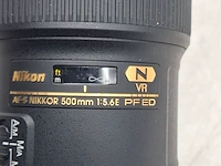 2x camera lens, nikkon, af-s nikkor 180-400mm 1:4e tc1.4 fl ed vr/af-s nikkor 500mm 1:5.6e pf ed - afbeelding 5 van  20