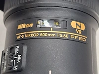 2x camera lens, nikkon, af-s nikkor 180-400mm 1:4e tc1.4 fl ed vr/af-s nikkor 500mm 1:5.6e pf ed - afbeelding 5 van  19