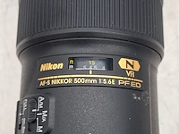 2x camera lens, nikkon, af-s nikkor 180-400mm 1:4e tc1:4 fl ed vr/af-s nikkor 500mm 1:5.6e pf ed - afbeelding 6 van  21