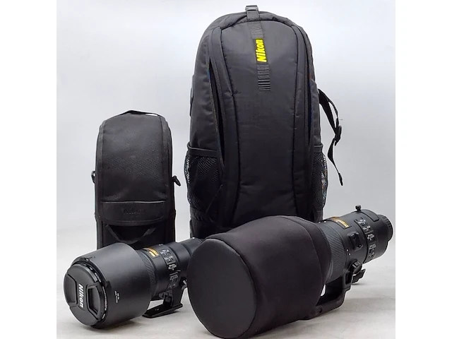 2x camera lens, nikkon, af-s nikkor 180-400mm 1:4e tc1:4 fl ed vr/af-s nikkor 500mm 1:5.6e pf ed - afbeelding 1 van  21