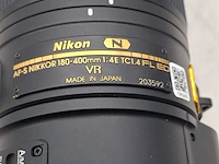 2x camera lens, nikkon, af-s nikkor 180-400mm 1:4e tc1:4 fl ed vr/af-s nikkor 500mm 1:5.6e pf ed - afbeelding 17 van  21