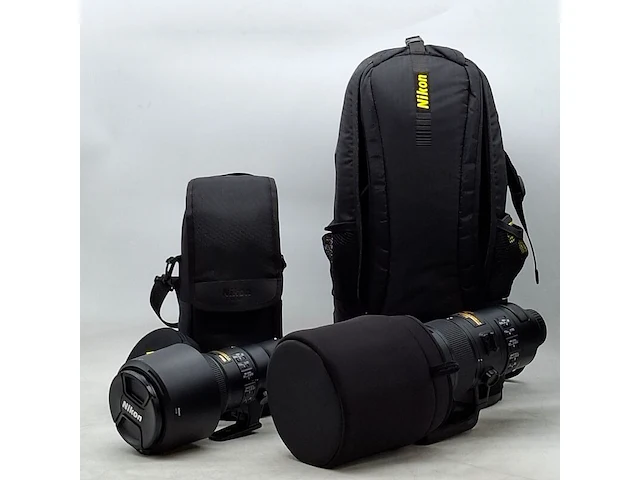 2x camera lens, nikkon, af-s nikkor 180-400mm 1:4e tc1:4 fl ed vr/af-s nikkor 500mm 1:5.6e pf ed - afbeelding 1 van  19
