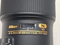 2x camera lens, nikkon, af-s nikkor 180-400mm 1:4e tc1:4 fl ed vr/af-s nikkor 500mm 1:5.6e pf ed - afbeelding 4 van  18