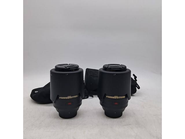 2x camera lens, nikon, af-s micro nikkor 105mm 1:2.8g ed - afbeelding 1 van  7