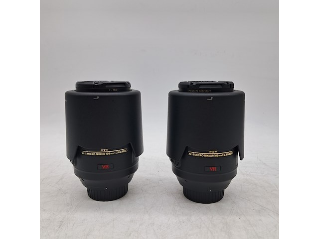 2x camera lens, nikon, af-s micro nikkor 105mm 1:2.8g ed - afbeelding 2 van  7