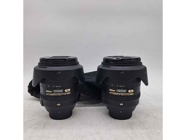 2x camera lens, nikon, af-s nikkor 24-120mm 1:4g ed - afbeelding 1 van  7