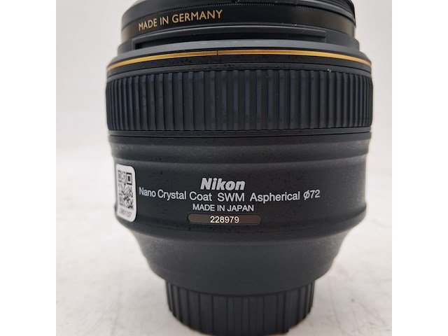 2x camera lens, nikon, af-s nikkor 58mm 1:1.4g - afbeelding 9 van  10