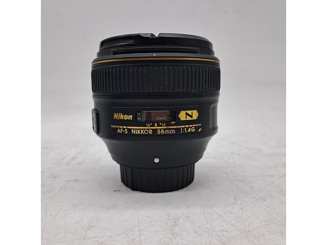 2x camera lens, nikon, af-s nikkor 58mm 1:1.4g - afbeelding 3 van  8