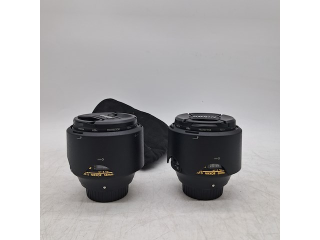 2x camera lens, nikon, af-s nikkor 58mm 1:1.4g - afbeelding 1 van  6