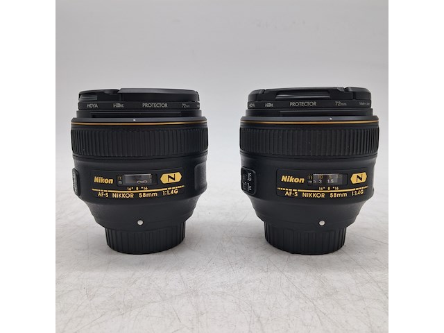 2x camera lens, nikon, af-s nikkor 58mm 1:1.4g - afbeelding 3 van  6