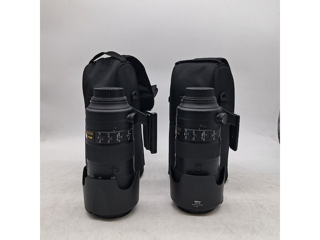 2x camera lens, nikon, af-s nikkor 70-200mm 1:2.8fl ed vr - afbeelding 1 van  11