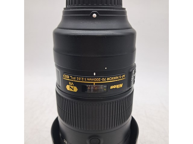 2x camera lens, nikon, af-s nikkor 70-200mm 1:2.8fl ed vr - afbeelding 11 van  11
